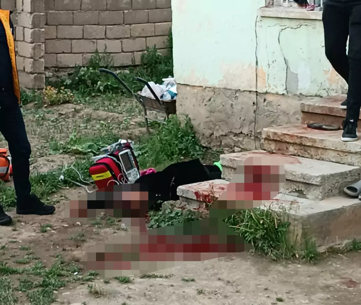 Van'da bir kadın kocası tarafından boğazı kesilerek öldürüldü! Görseli