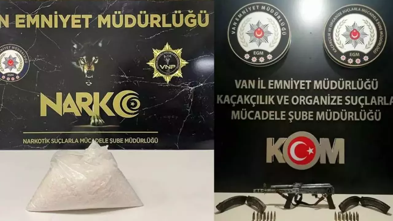 Van’da silah ve uyuşturucu ele geçirildi Görseli