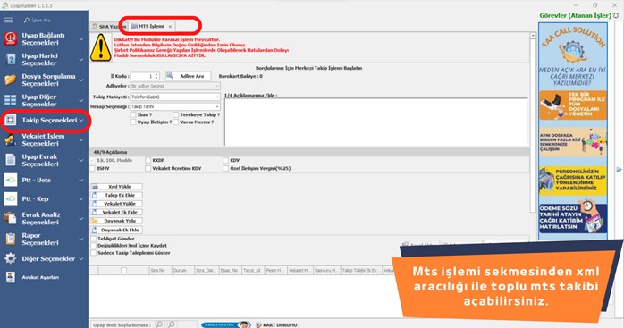 Uyap Toplu Sorgu ve Toplu Takip Açma Programı Uyap Katibim Görseli