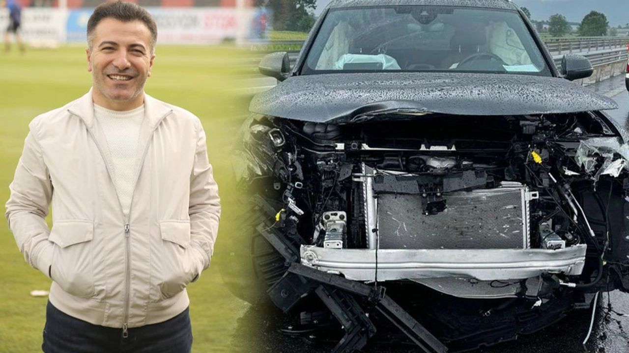 Vanspor'un yeni başkanı Erol Temel trafik kazası geçirdi! Görseli