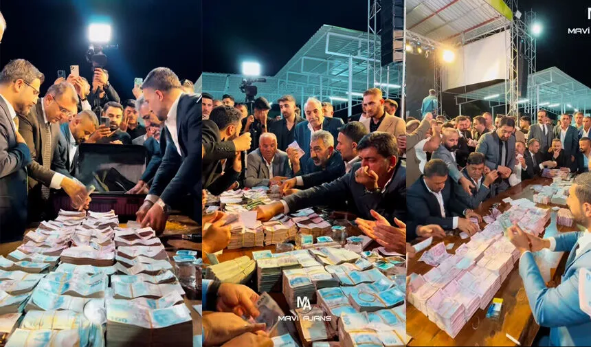 Van'daki aşiret düğününe 20 Milyon TL'den fazla para geldi! Görseli