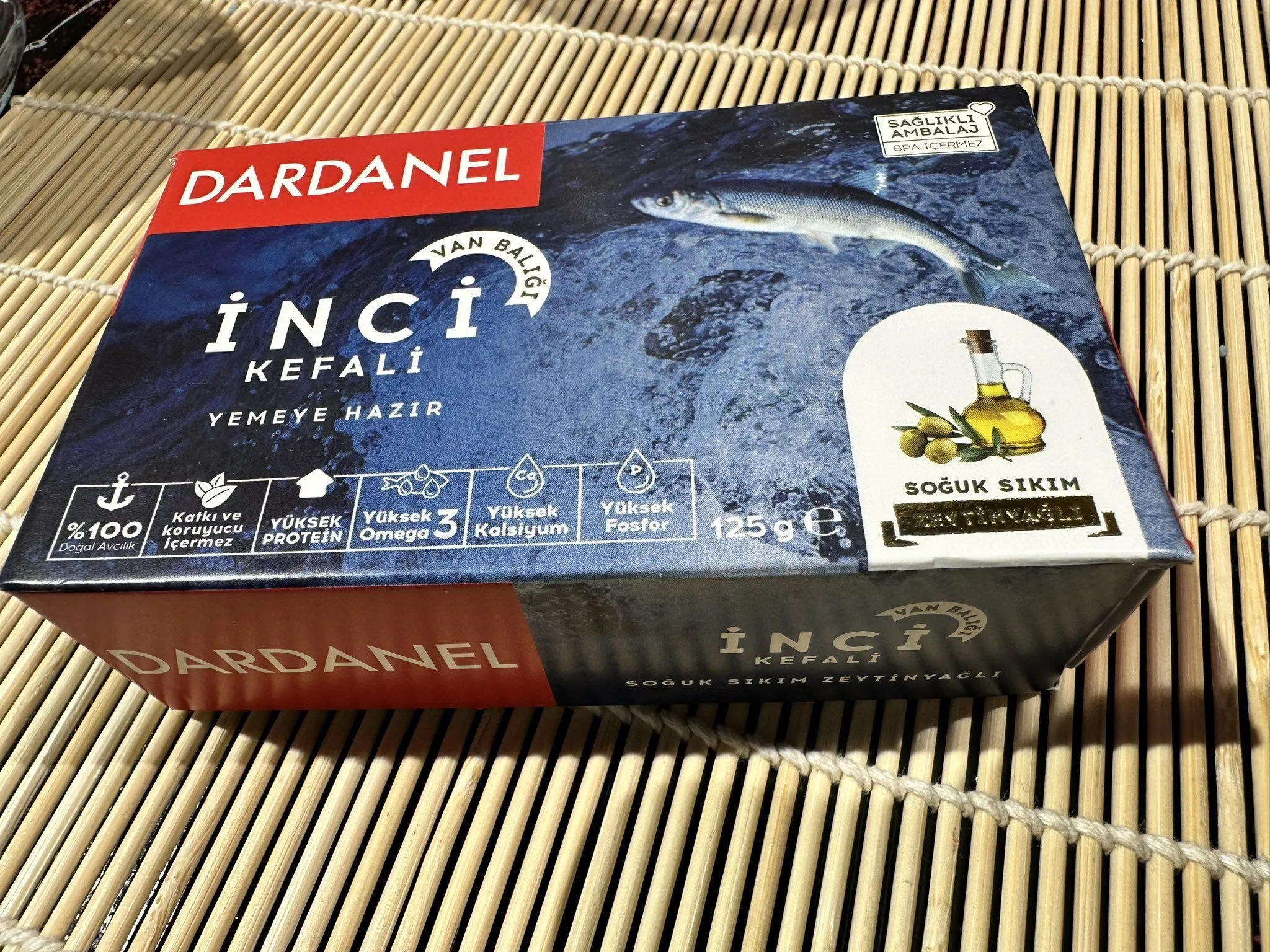 İnci Kefali konservesi raflardaki yerini aldı Görseli