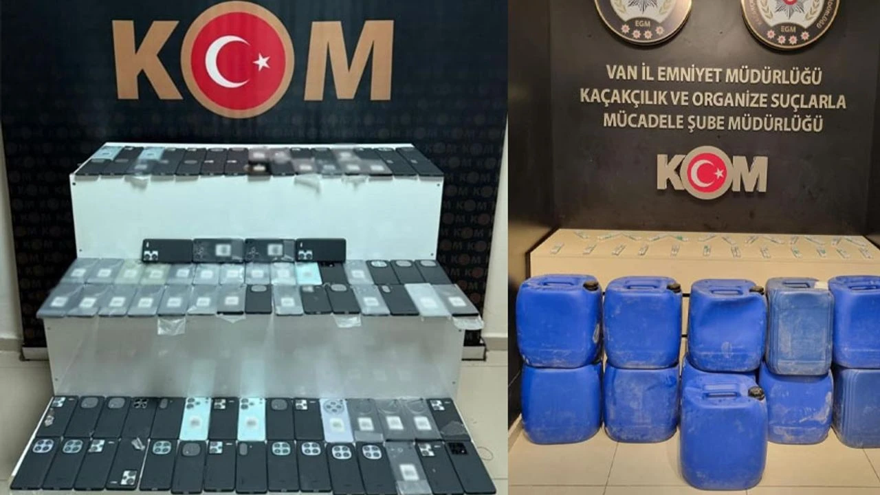 Van'da çok sayıda gümrük kaçağı malzeme ele geçirildi Görseli