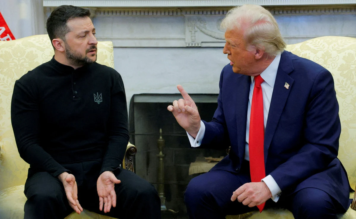 Diplomaside böylesi daha önce görülmedi Trump ve Zelensky kavgası! Görseli