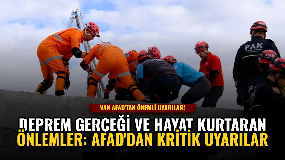 Deprem Gerçeği ve Hayat Kurtaran Önlemler: AFAD'dan Kritik Uyarılar Görseli