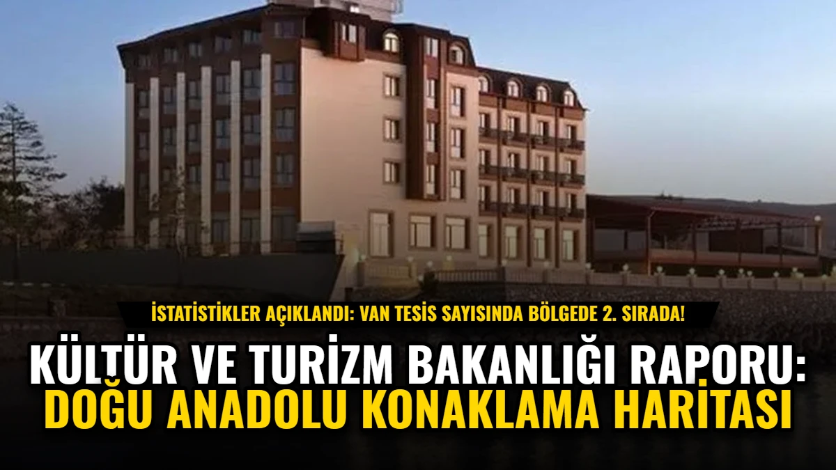 Kültür ve Turizm Bakanlığı Raporu: Doğu Anadolu Konaklama Haritası Görseli