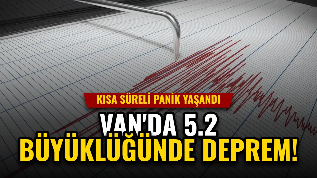 Van'da 5.2 Büyüklüğünde Deprem: Kısa Süreli Panik Yaşandı Görseli