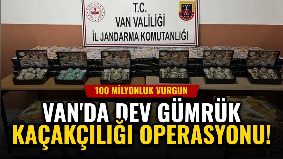 Van'da Dev Gümrük Kaçakçılığı Operasyonu: 100 Milyonluk Vurgun Görseli