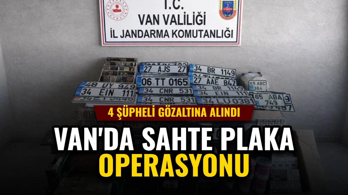 Van'da Sahte Plaka Operasyonu: 4 Şüpheli Gözaltına Alındı Görseli