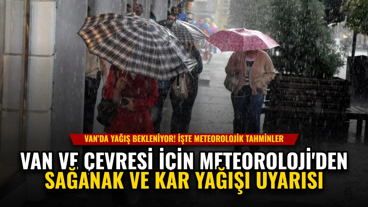 Van ve Çevresi İçin Meteoroloji'den Sağanak ve Kar Yağışı Uyarısı Görseli