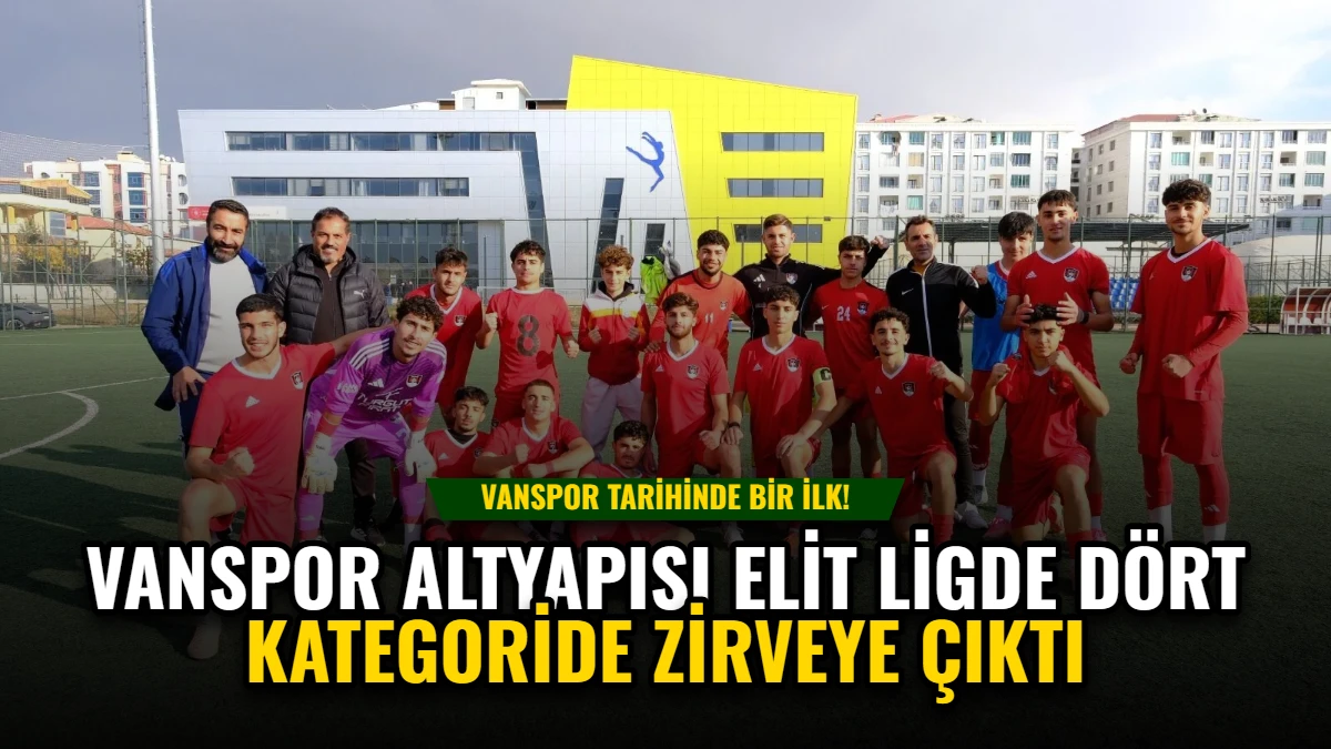 Vanspor Altyapısı Elit Ligde Dört Kategoride Zirveye Çıktı Görseli