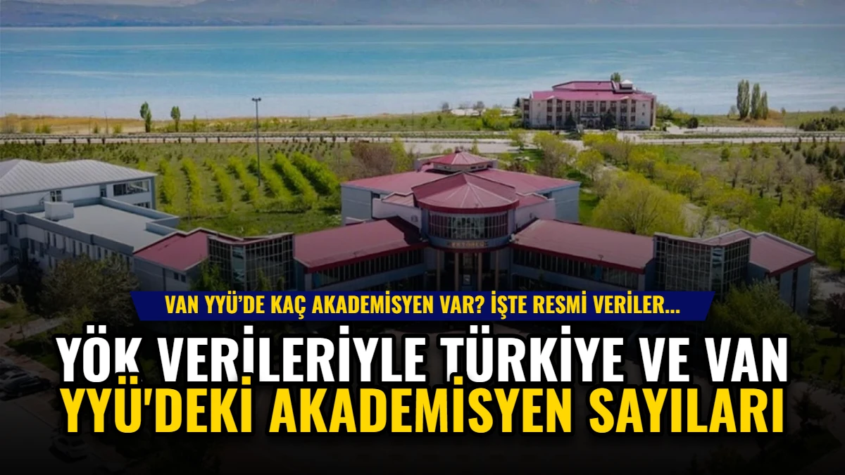 YÖK Verileriyle Türkiye ve Van YYÜ'deki Akademisyen Sayıları Görseli